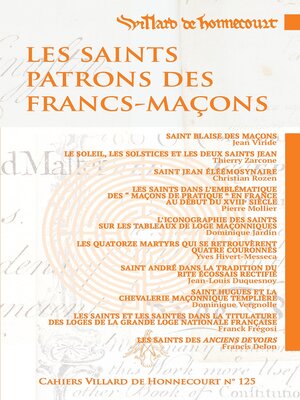 cover image of Les saints patrons des Francs-Maçons